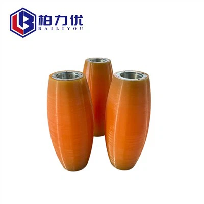 কমলা পিইউ ট্রলি চাকা